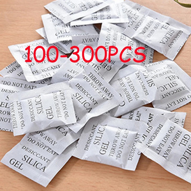 Food Storage In Cabinets - 100-300 個パック非毒性シリカゲル乾燥剤湿った吸湿剤除湿機部屋の衣類食品保管キッチンツール