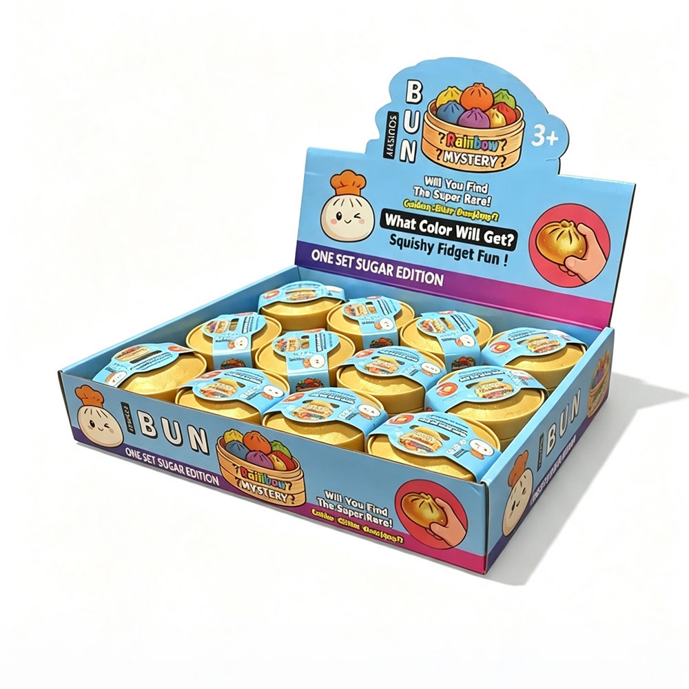 Food Storage And Container - リアルなフェイクフードのジョークギフト 1-6個入り サプライズブラインドボックス カラフルな蒸しパン点心 スクイーズおもちゃ ノベルティグッズ
