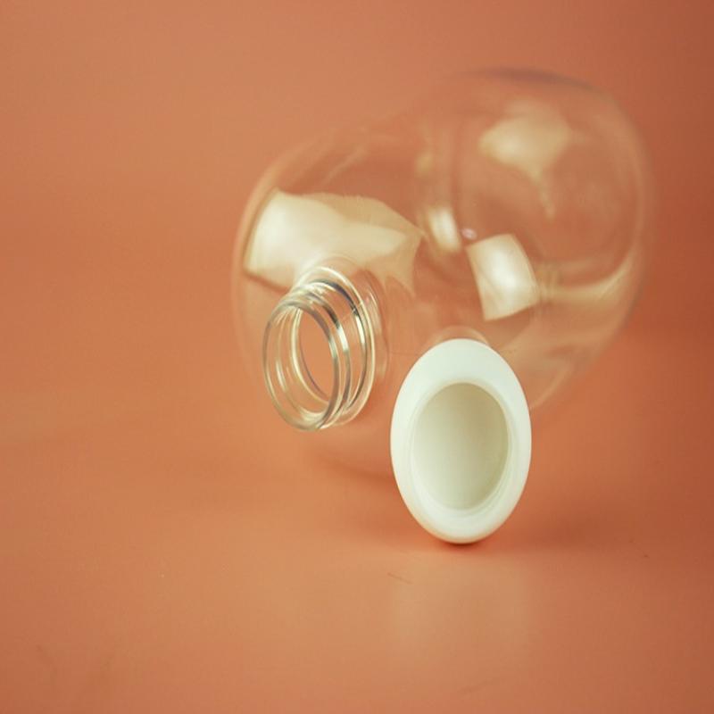 Food Storage Without Plastic - 1 個プラスチックミルクティードリンクボトルテイクアウトコーヒー保存容器バー用品食品パーティー用