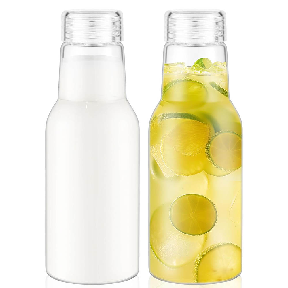 Food Storage 30 Years - 17オンスのガラス瓶（蓋付き）、ジュース、スムージー、水、牛乳、飲料の保存に、ピクルス、ジャム、食品の保存に適した透明なメイソンジャー