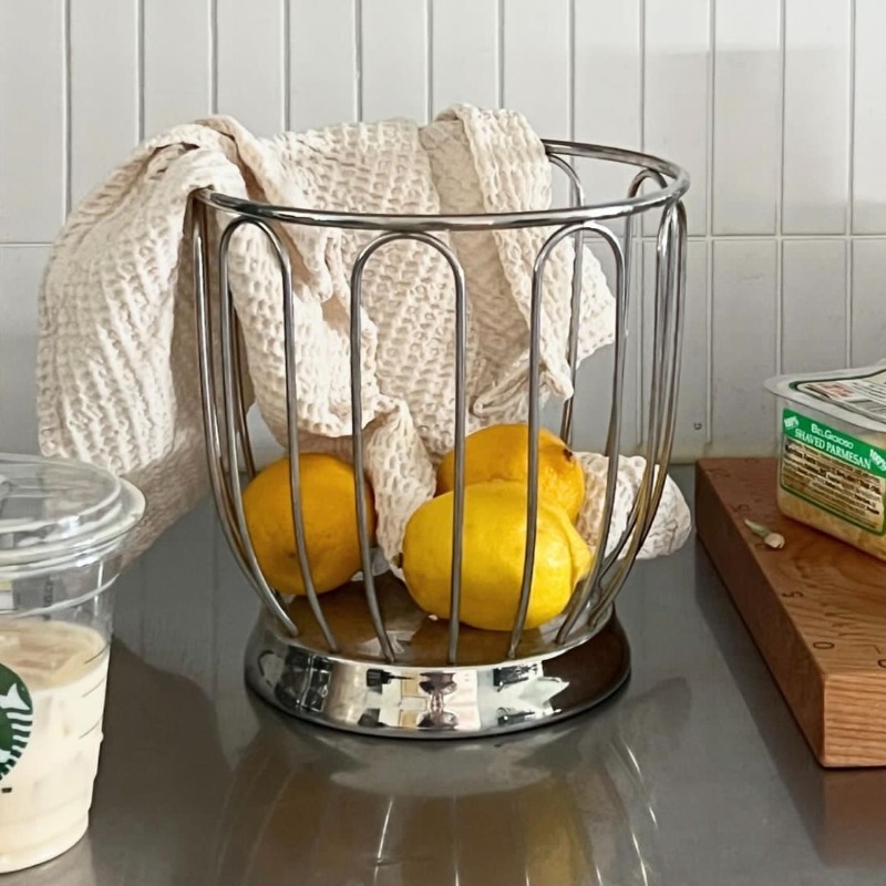 Food Storage For Restaurant - ミニマリストフルーツバスケット 304 ステンレス鋼野菜フルーツボウルキッチン収納ボックス家庭用多目的レストラン装飾