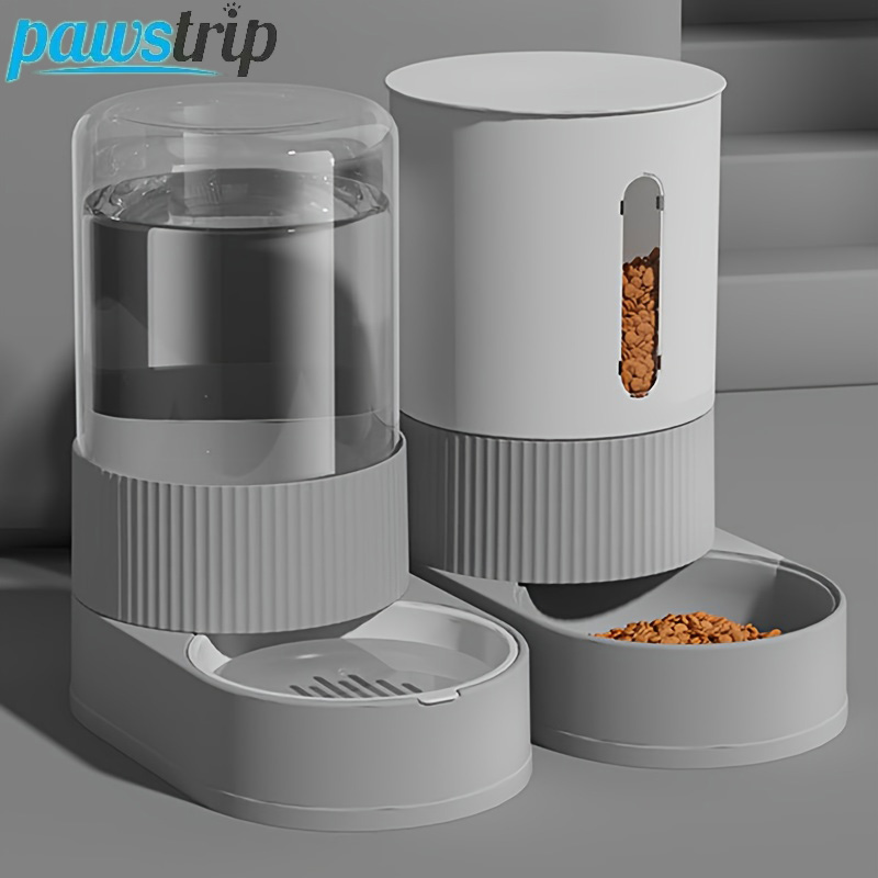 Food Storage Large Plastic Containers - 大容量猫用自動給餌器、自動給水器、猫用フードボウル、重力式フード保存容器、猫、犬、ペット用品