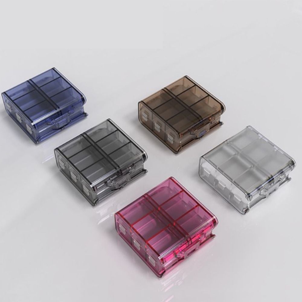 Food Storage Large Plastic Containers - 12 グリッドピルディスペンサーボックス二層大容量薬保管容器密封されたコンパクト折りたたみ式ピルケース