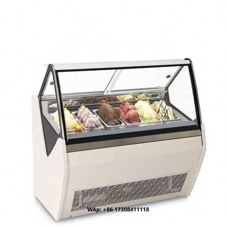 Food Storage Refrigerator - 没入型ガラス扉付きチェスト型ディスプレイ冷凍庫、アイスクリーム冷凍庫、冷凍食品の大容量保管庫