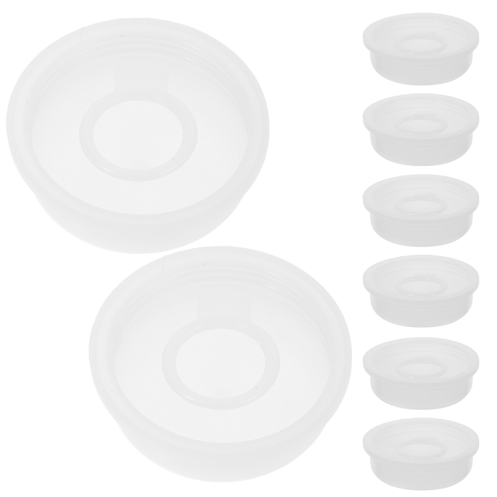 Food Storage With Lids - 10 個のプラスチック化学バケツ蓋シーリングインナープラグプルリングインナー蓋 20-25L 漏れ防止保管ペイントペットフードチキン