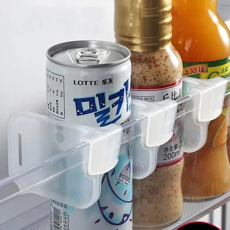 Food Storage Refrigerator - 冷蔵庫仕切りサイドドアオーガナイザー、食品保存とキッチン整理用の調節可能な仕切りクリップ