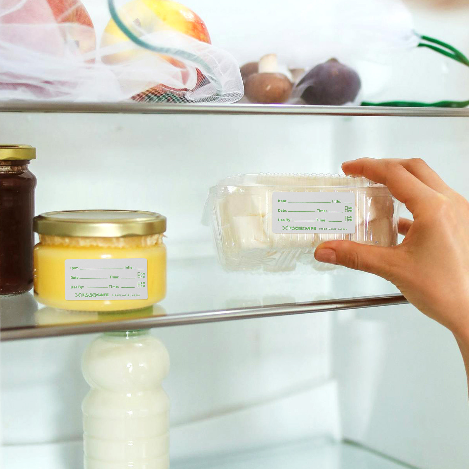 Food Storage Expiration Dates - 1ロール 冷蔵食品ラベル 有効期限ステッカー 小型 自己粘着性 冷蔵庫・食品庫・容器整理用