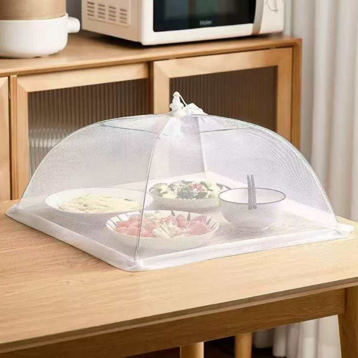 Food Storage Long Term - 食品カバーメッシュ折りたたみ式洗えるハエ防止テーブルカバー防虫保護皿カバー家庭用キッチン収納アクセサリー