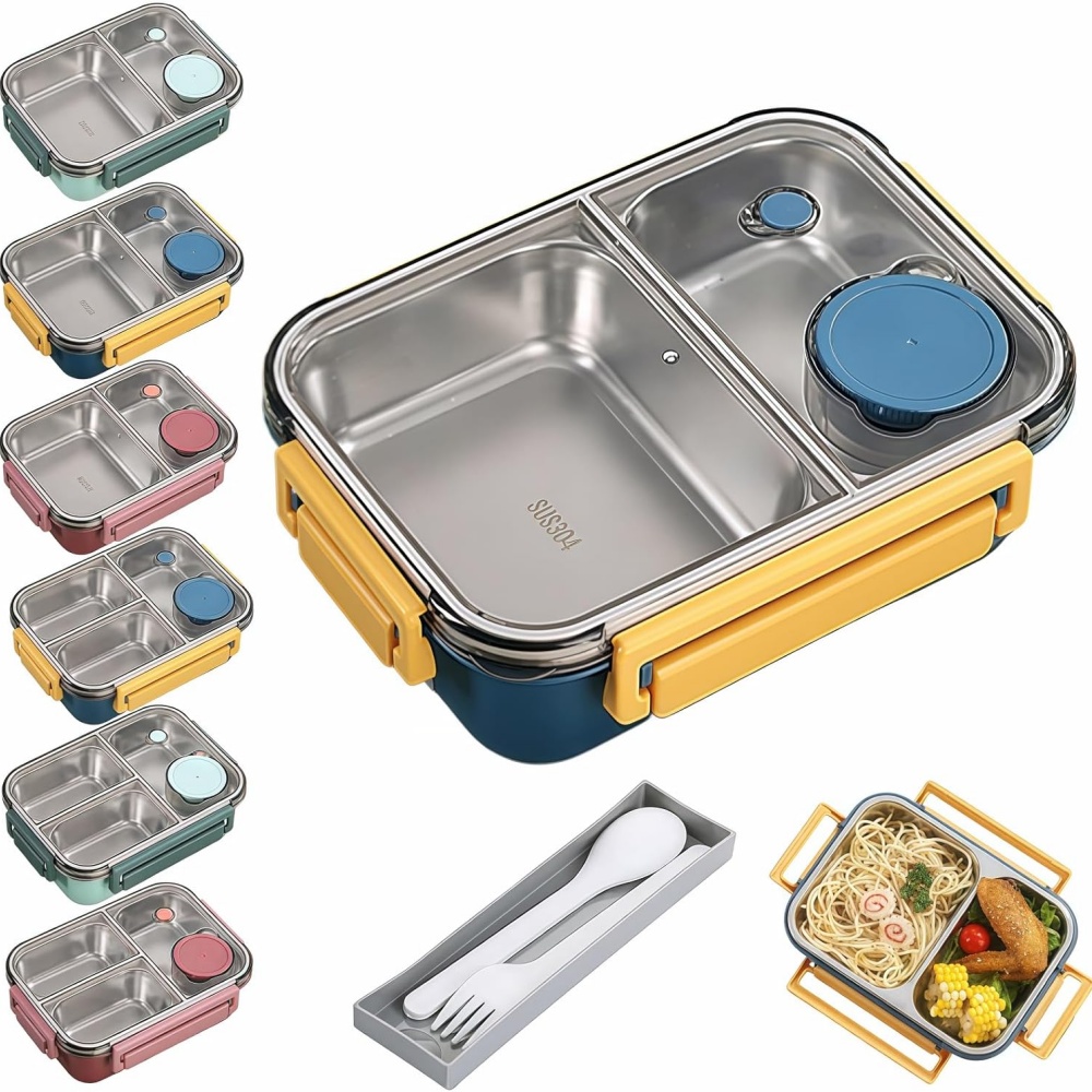 Food Storage 30 Years - 850ml ポータブルランチボックス子供大人用サーモスープ弁当箱ステンレス鋼断熱加熱食品保存容器