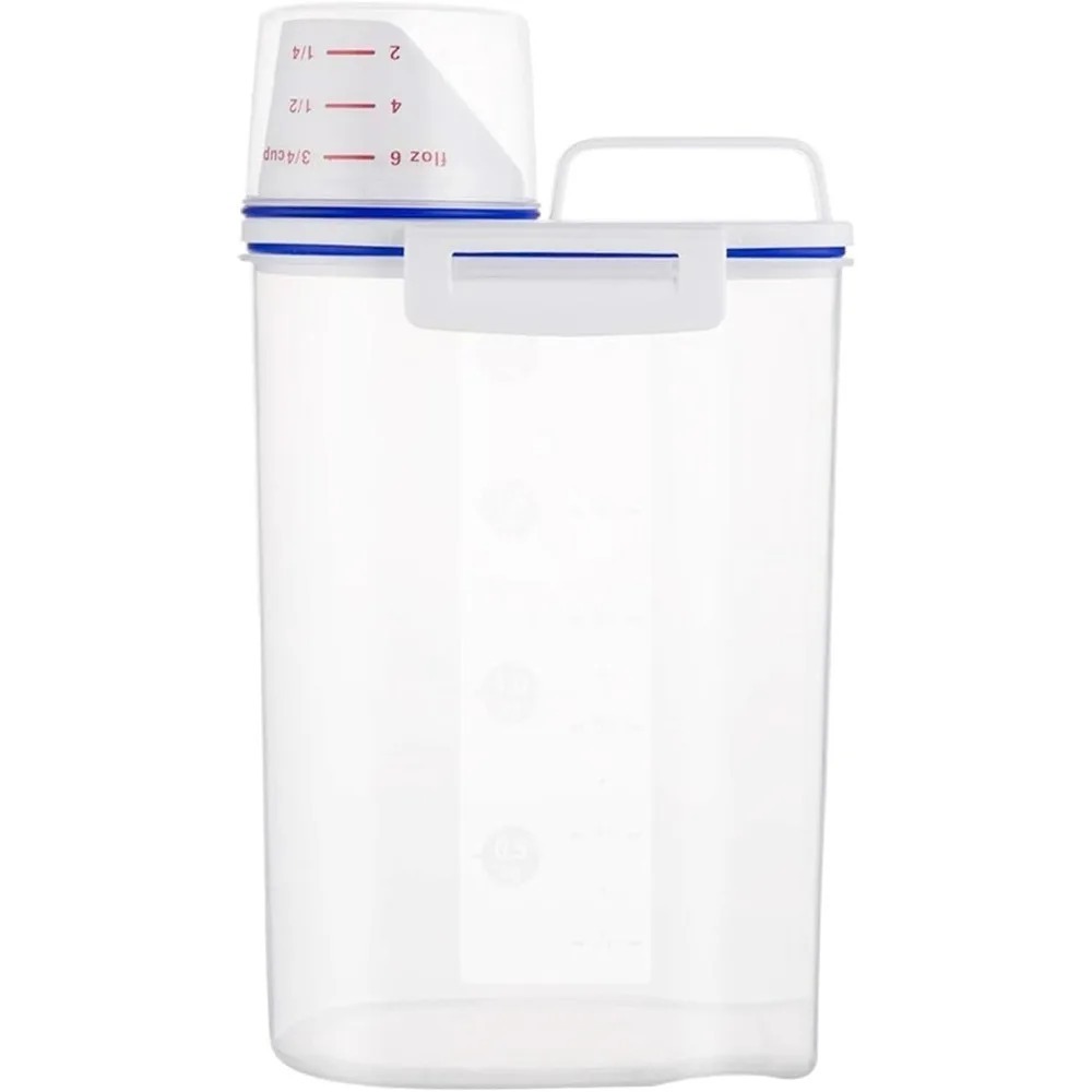 Food Storage Order - 米乾物保存容器 BPAフリー 食品保存容器 プラスチック密封容器 ディスペンサー 注ぎ口付き計量カップ付き