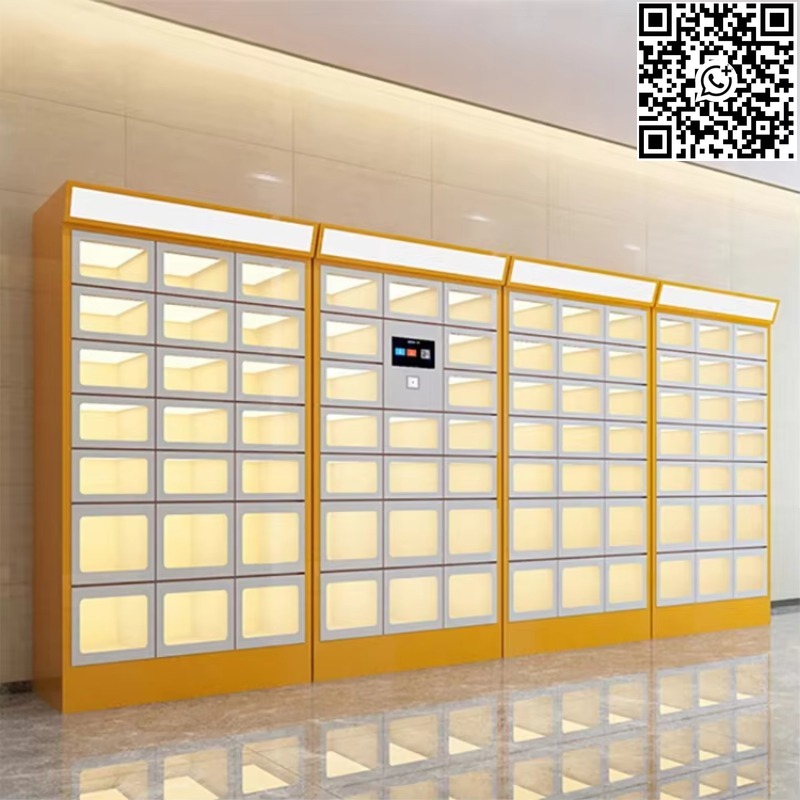 Food Storage In Cabinets - カスタム両面ロッカー電子ロック付き冷間圧延鋼スマート食品保管庫工場直送