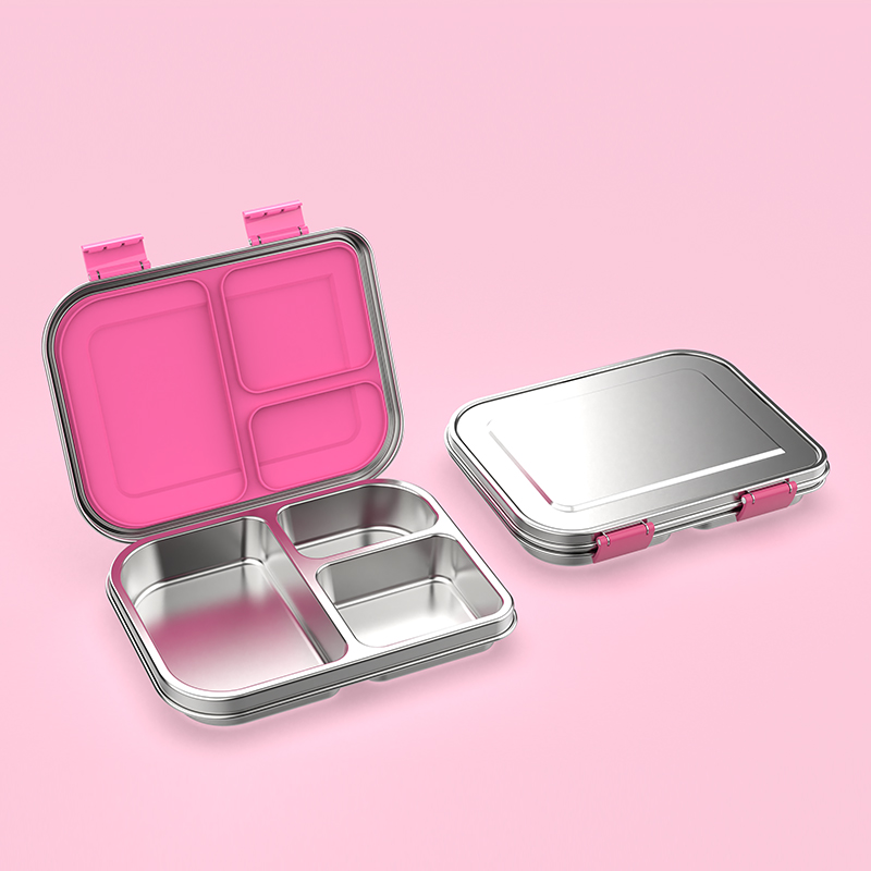 Food Storage Oven Safe - ステンレス製漏れ防止弁当箱 サンドイッチ対応 食品安全 コンパクト 子供ランチ 大人ランチに最適