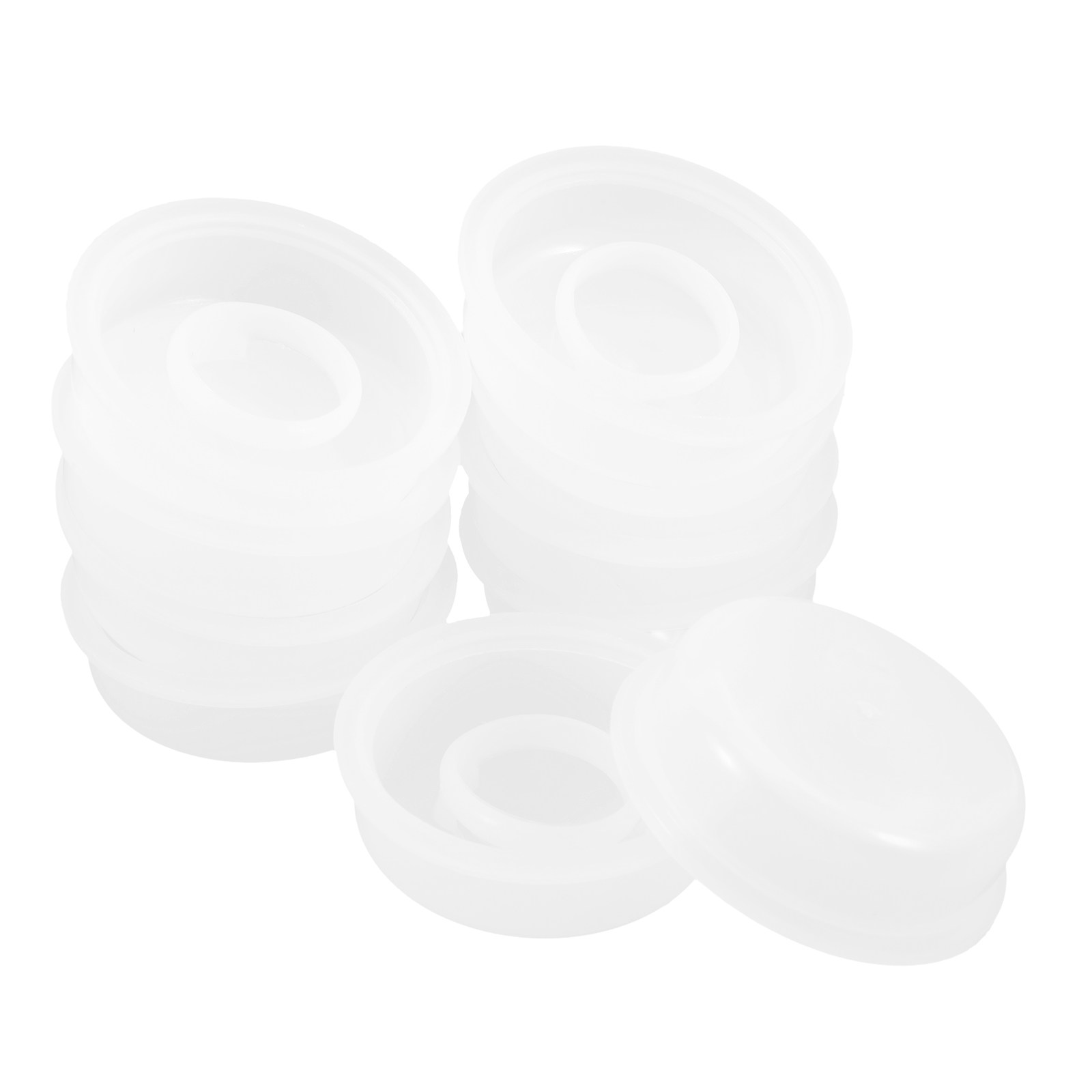 Food Storage With Lids - 10個入りプラスチック製ケミカルバケツ用蓋、プルリング付き内蓋プラグ、20-25L対応、漏れ防止スクリューシール蓋、塗料保管、ペットフード用