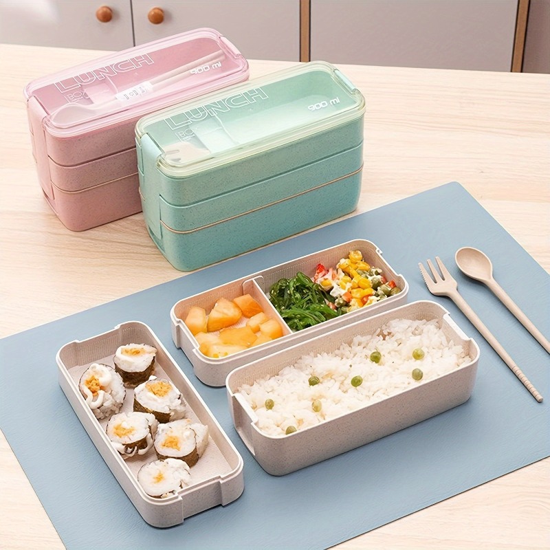 Food Storage 30 Years - 大人と子供のためのポータブル弁当箱,3層弁当箱,食品貯蔵食器,屋外キッチンアクセサリー