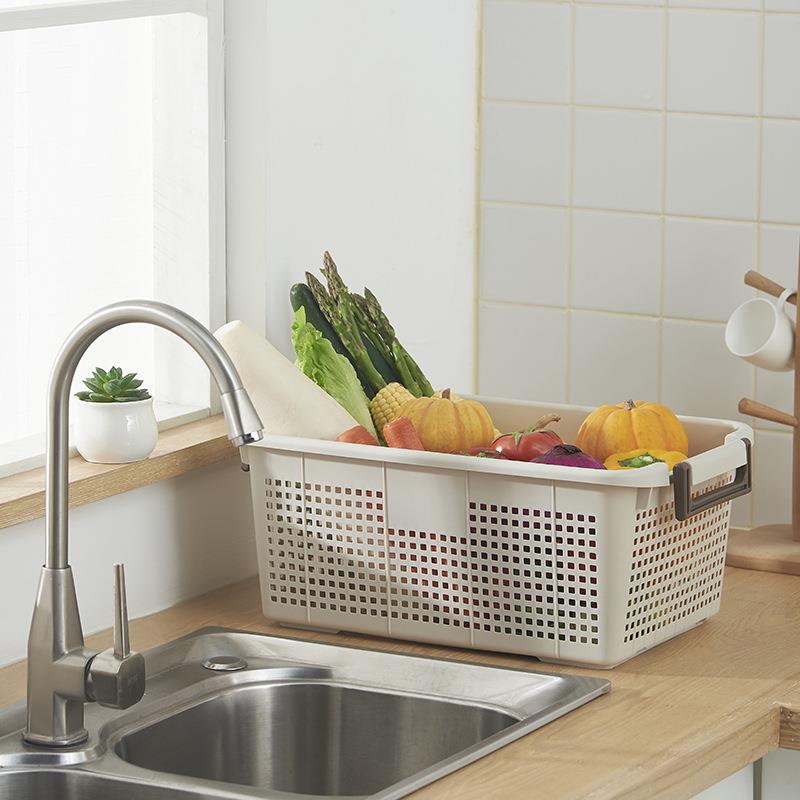 和風中空プラスチック収納バスケット浴室キャビネット雑貨オーガ - Food Storage Without Plastic のレビューと価格