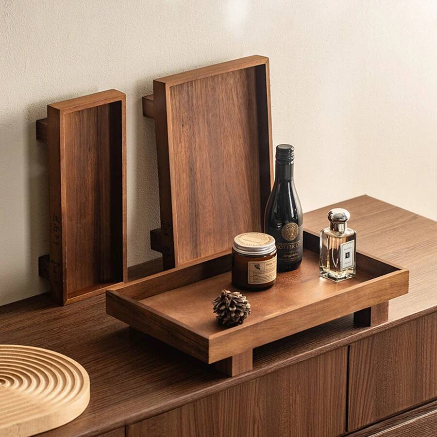 和風木製功夫茶道具レストランコーヒー収納サービングトレイ - Food Storage For Restaurant のレビューと価格