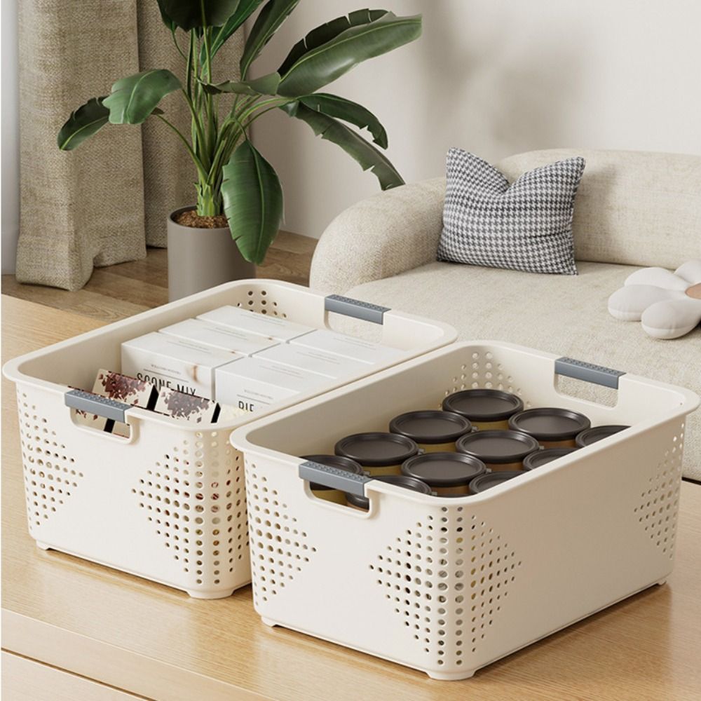 耐久性のあるプラスチック製の収納バスケット 中空デザイン 積 - Food Storage Without Plastic のレビューと価格
