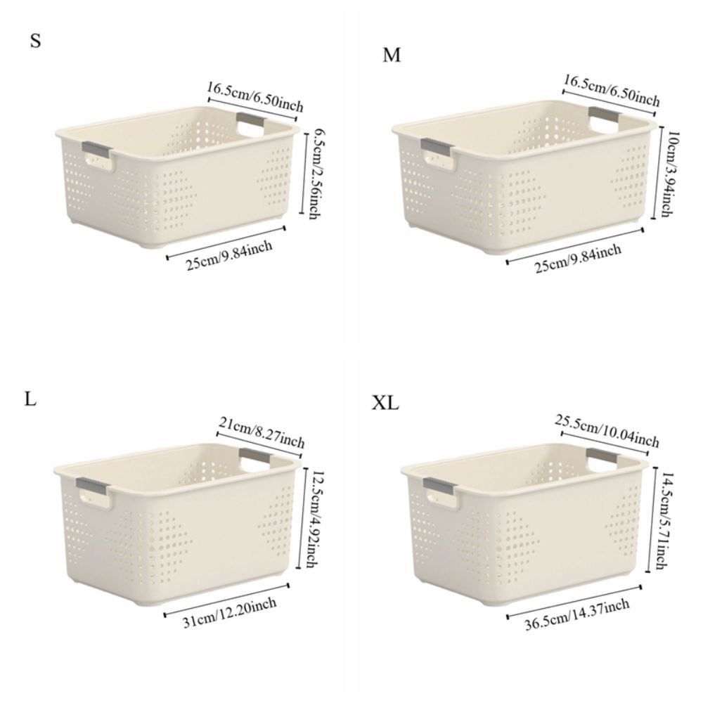 耐久性のあるプラスチック製の収納バスケット 中空デザイン 積 - Food Storage Without Plastic のレビューと価格
