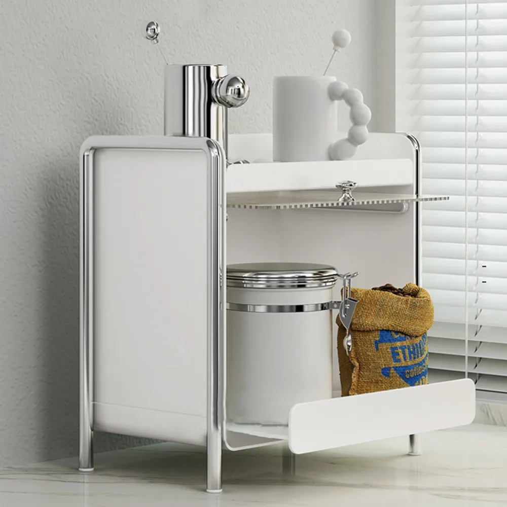 デスクトップオーガナイザー収納キャビネット化粧品収納ボックス - Food Storage In Cabinets のレビューと価格