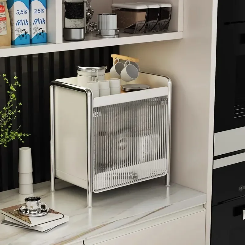 デスクトップオーガナイザー収納キャビネット化粧品収納ボックス - Food Storage In Cabinets のレビューと価格