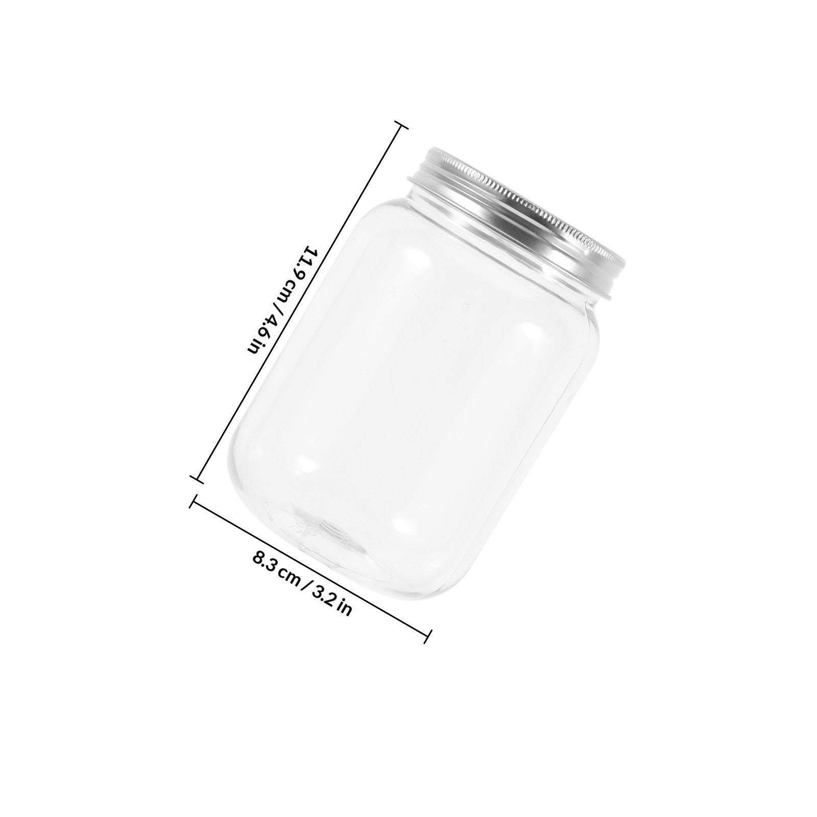 4個入り透明プラスチックジャー、気密蓋付き、キッチン収納用、 - Food Storage With Lids のレビューと価格