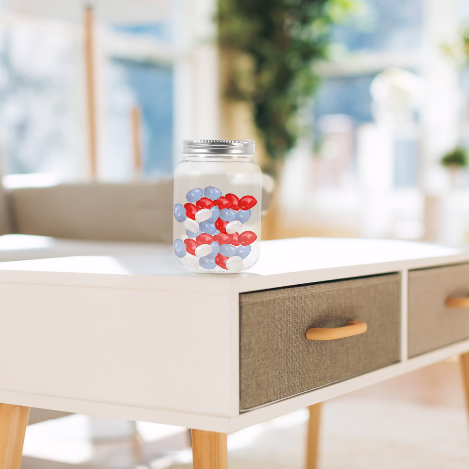 4個入り透明プラスチックジャー、気密蓋付き、キッチン収納用、 - Food Storage With Lids のレビューと価格