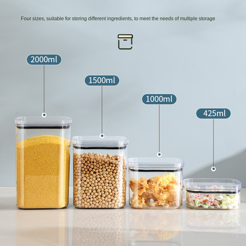 密封容器 キッチンキャビネットオーガナイザー 穀物 大豆 ナ - Food Storage In Cabinets のレビューと価格