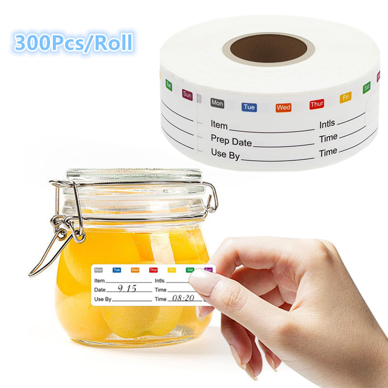 300 ピース/ロールキッチン日付食品ステッカーラベル文具ス - Food Storage Expiration Dates のレビューと価格