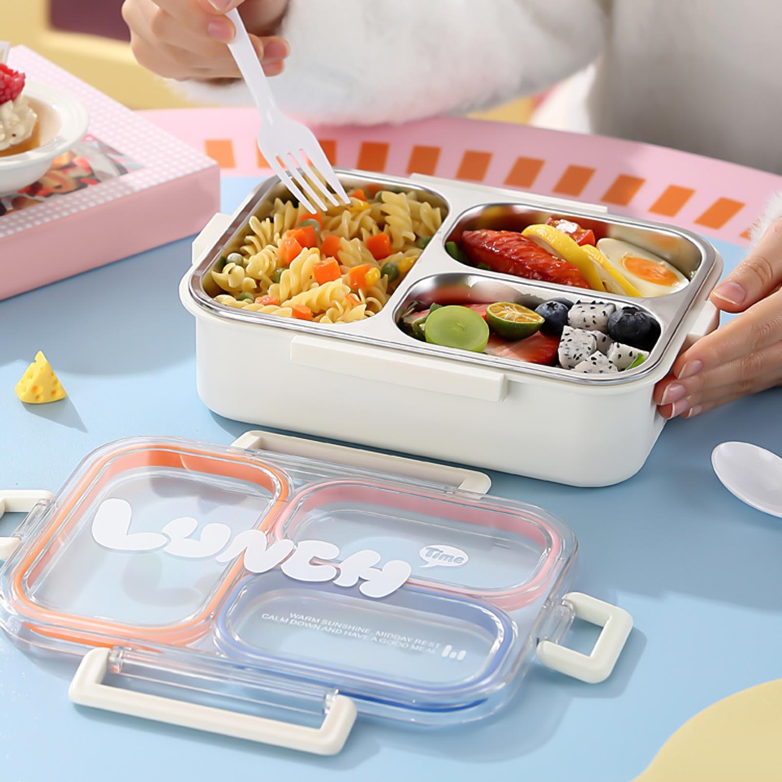 ステンレス製ランチボックス、学校給食用スナックボックス、蓋付 - Food Storage 30 Years のレビューと価格