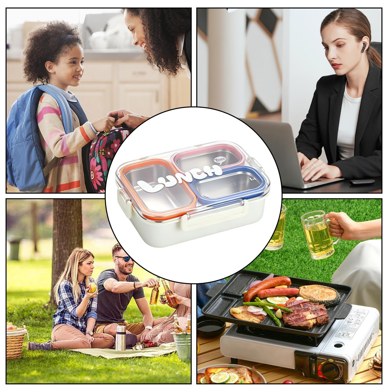 ステンレス製ランチボックス、学校給食用スナックボックス、蓋付 - Food Storage 30 Years のレビューと価格