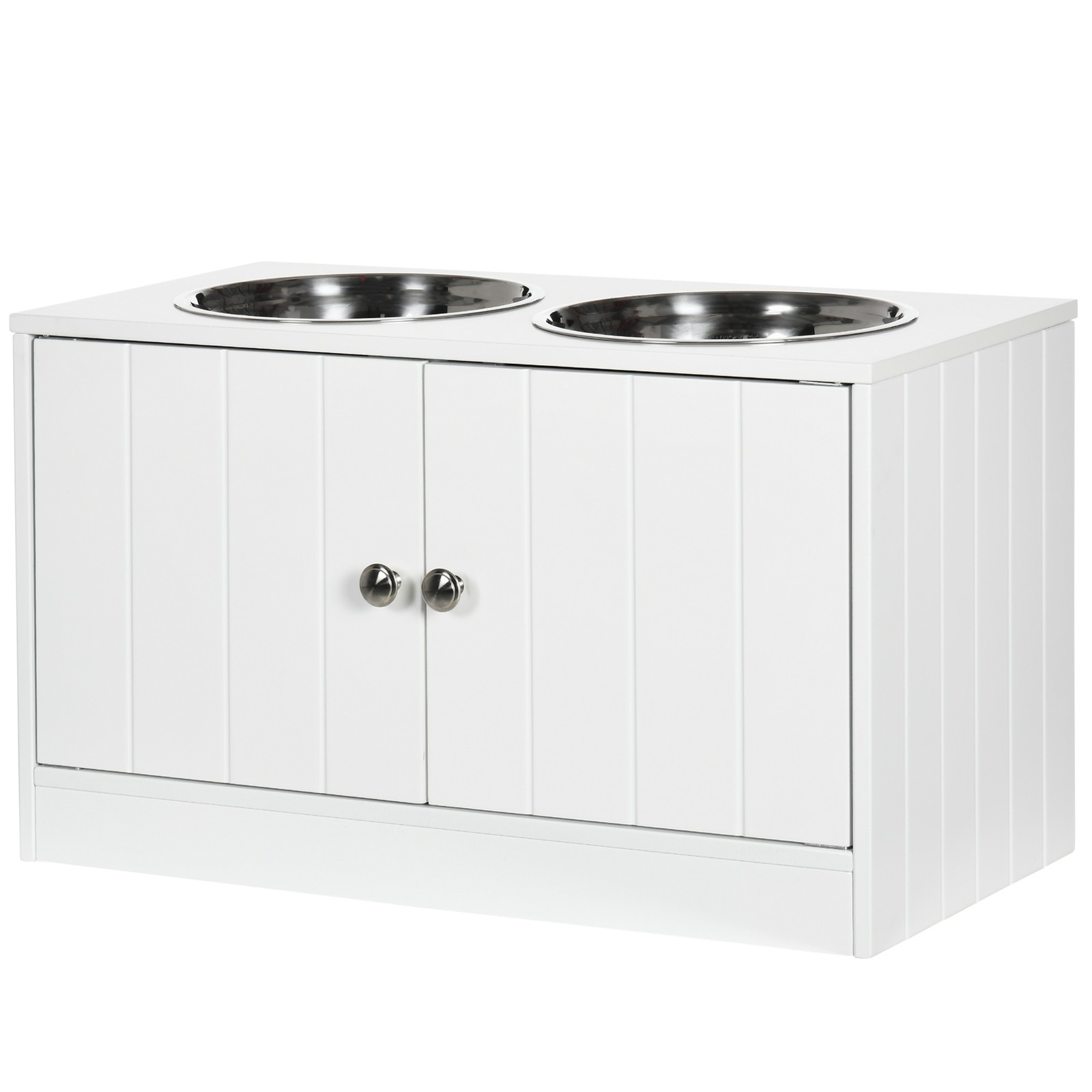磁気ドア付きドッグフード収納キャビネット＆犬用給餌ステーショ - Food Storage In Cabinets のレビューと価格