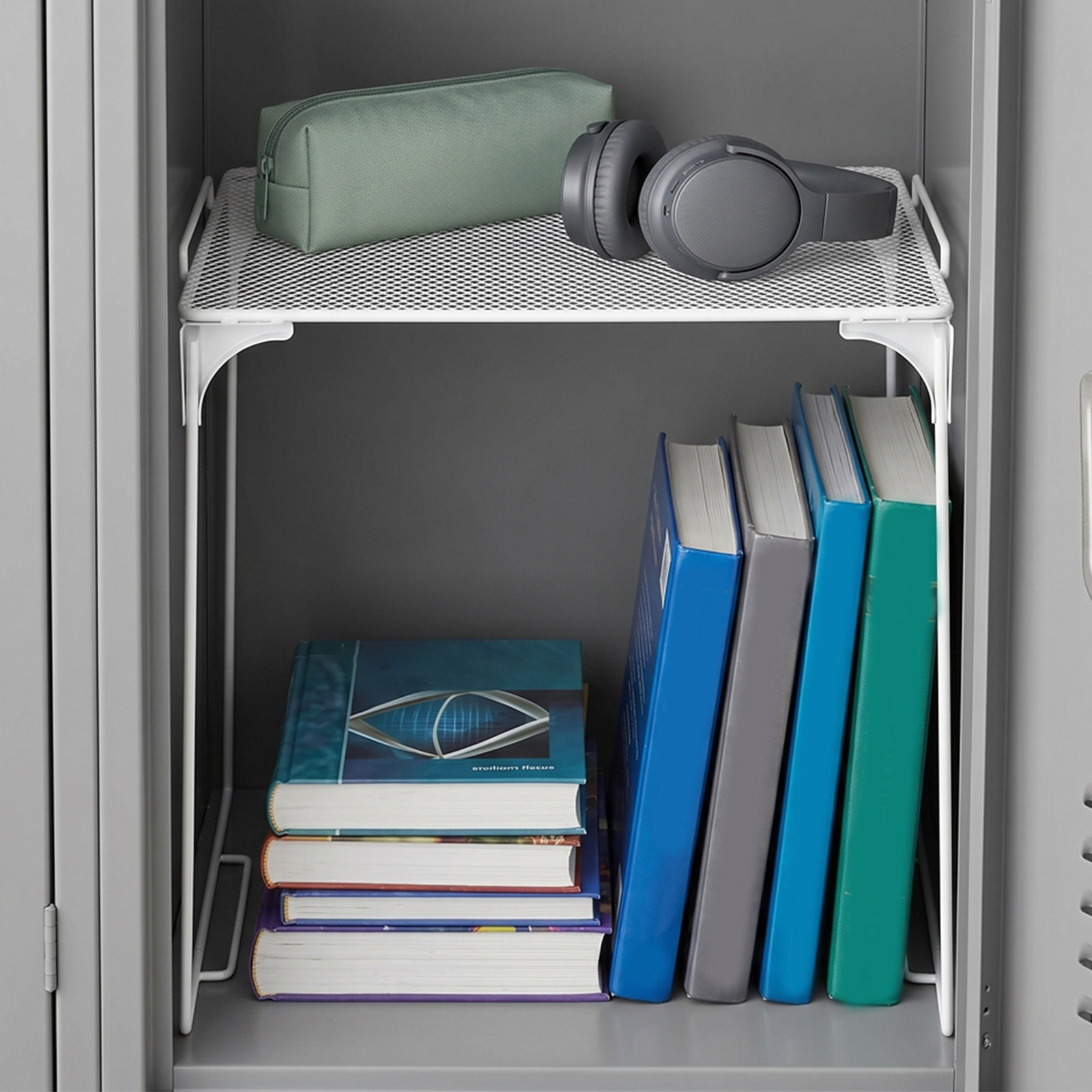 2個セット 積み重ね可能な金属メッシュロッカーオーガナイザー - Food Storage In Cabinets のレビューと価格