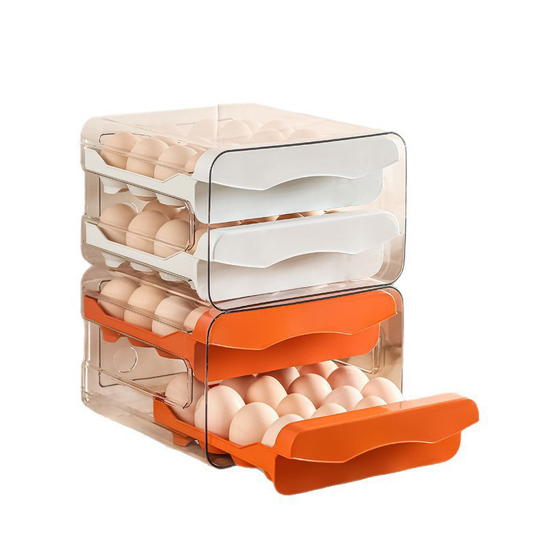 二層式卵収納ボックス（引き出し付き）、大容量オーガナイザーホ - Food Storage Large Plastic Containers のレビューと価格