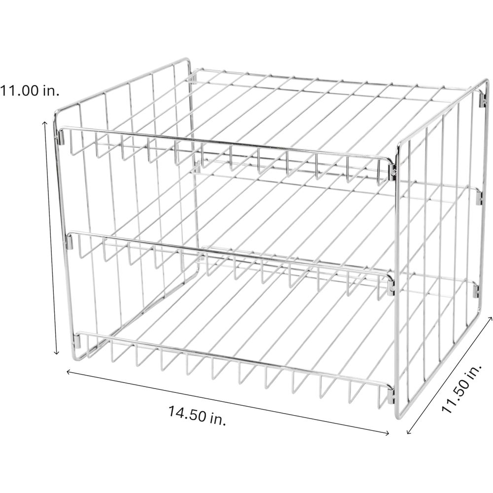 3段缶オーガナイザー |   クロム鋼製 缶詰収納ラック | - Food Storage In Cabinets のレビューと価格