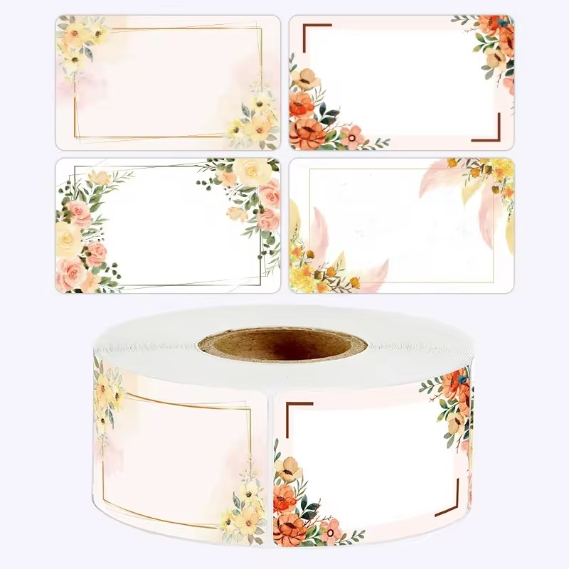 花の名前ラベル、ひまわり包装ステッカーロール、日付ステッカー - Food Storage Name のレビューと価格