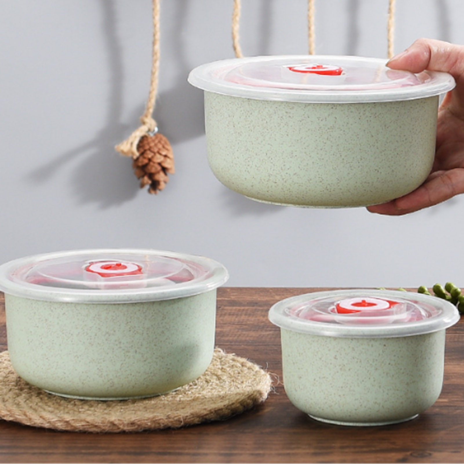 3個入り食品保存容器弁当箱軽量食品保存容器キッチン収納ピクニ - Food Storage Without Plastic のレビューと価格