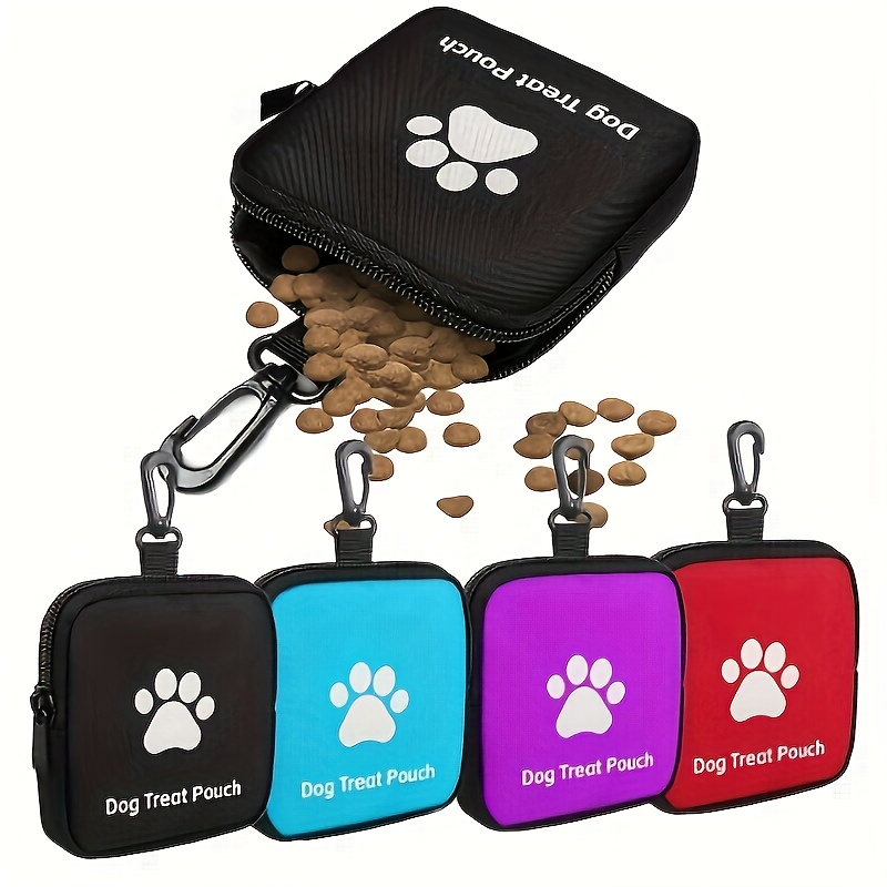 持ち運び可能な犬用おやつバッグと足跡模様のトレーニングトイ、 - Food Storage Without Plastic のレビューと価格