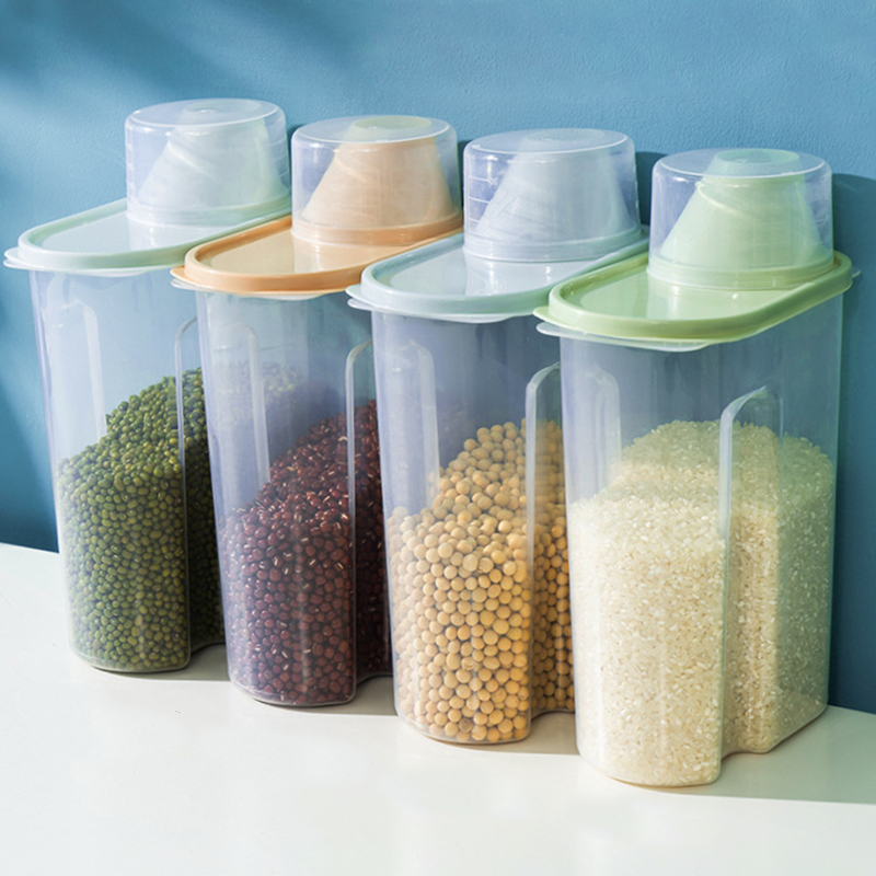 大型キッチン穀物貯蔵タンク食品乾物収納ボックスプラスチック密 - Food Storage Large Plastic Containers のレビューと価格