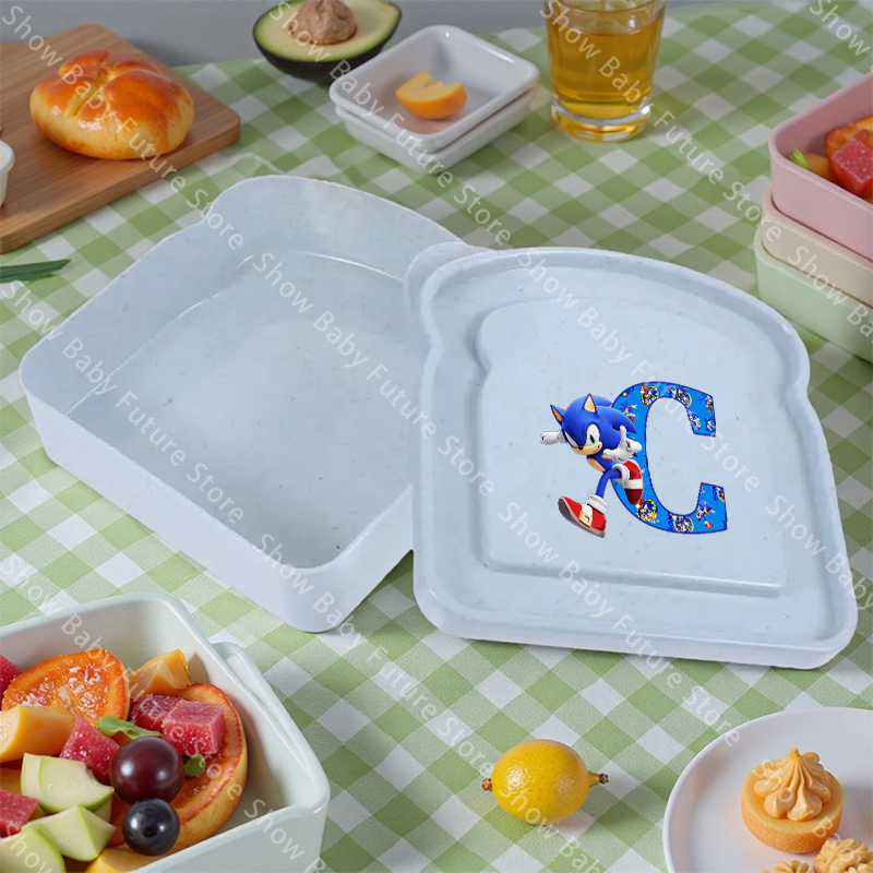 新しい漫画ソニックス文字A-Zサンドイッチ収納ボックス男の子 - Food Storage Oven Safe のレビューと価格