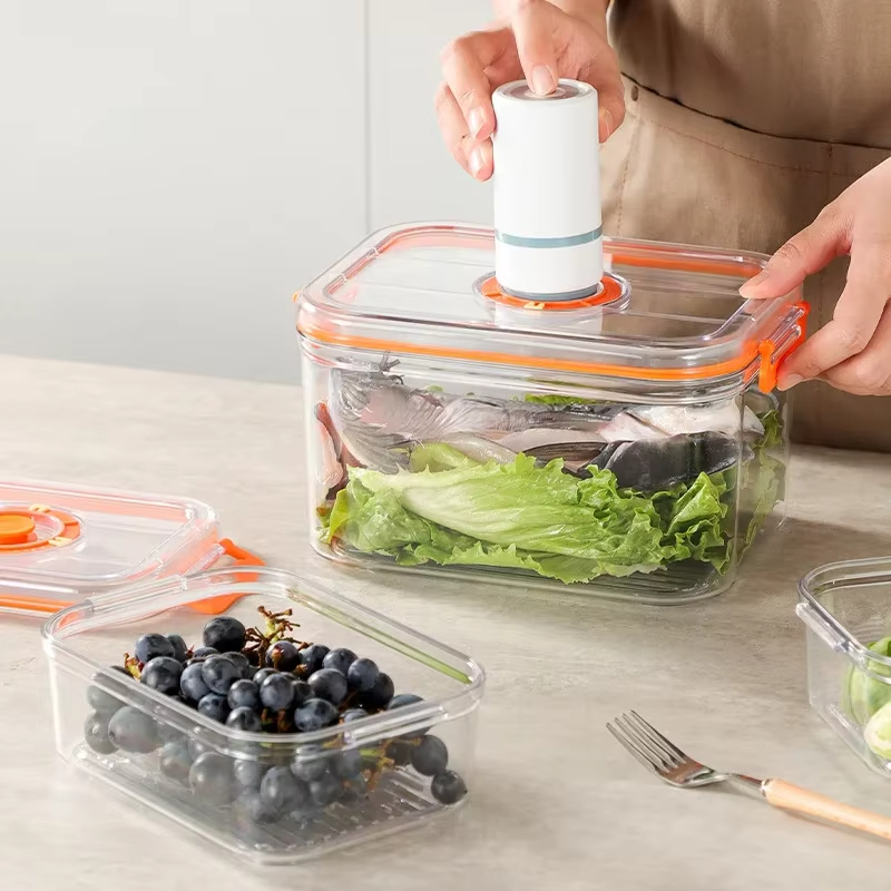 真空保存ボックス 冷蔵庫 密閉容器 電子レンジ対応 透明食品 - Food Storage Refrigerator のレビューと価格