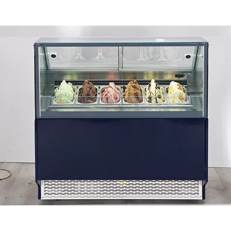 没入型ガラス扉付きチェスト型ディスプレイ冷凍庫、アイスクリー - Food Storage Refrigerator のレビューと価格