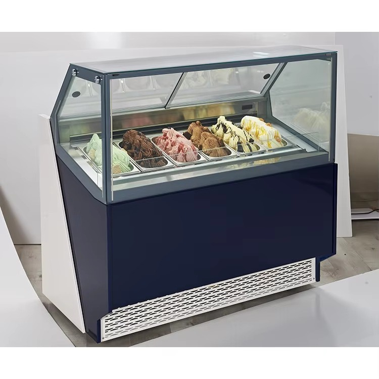 没入型ガラス扉付きチェスト型ディスプレイ冷凍庫、アイスクリー - Food Storage Refrigerator のレビューと価格