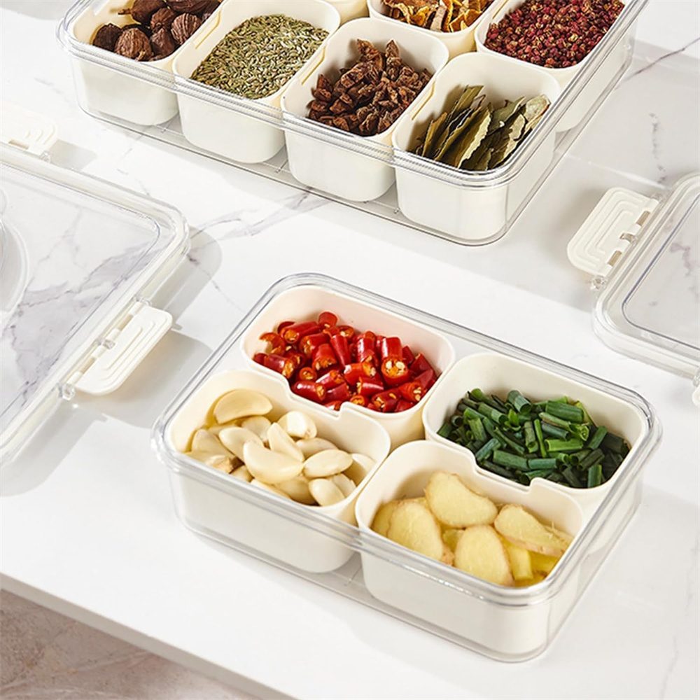 ポータブル食品保存箱、スナック収納ボックス、蓋付き4つのコン - Food Storage Oven Safe のレビューと価格