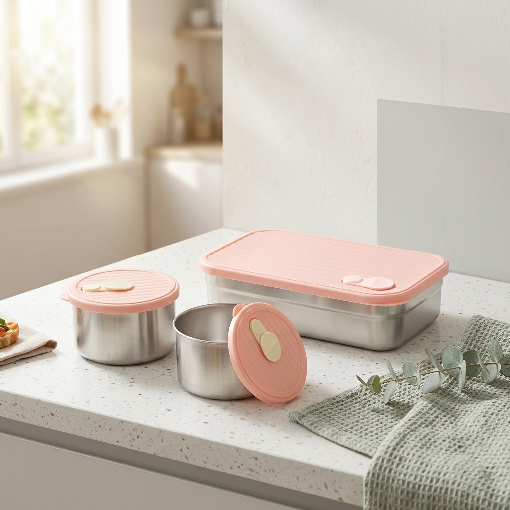 弁当箱セット 電子レンジ対応 304ステンレス製 食品保存容 - Food Storage 30 Years のレビューと価格