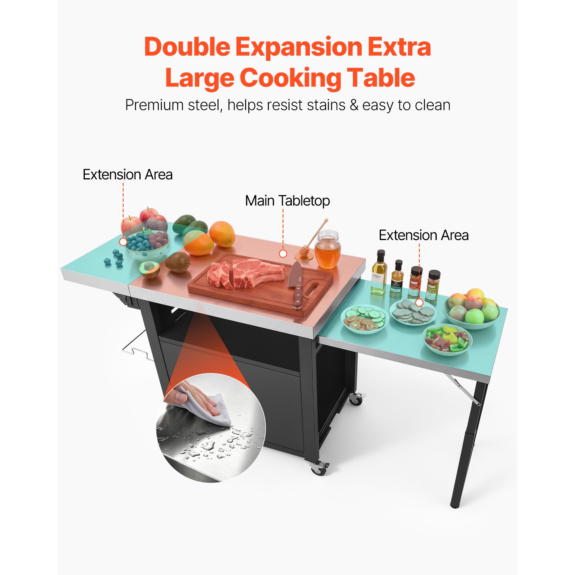 屋外グリルカート、収納キャビネット付き、74.8インチグリル - Food Storage In Cabinets のレビューと価格