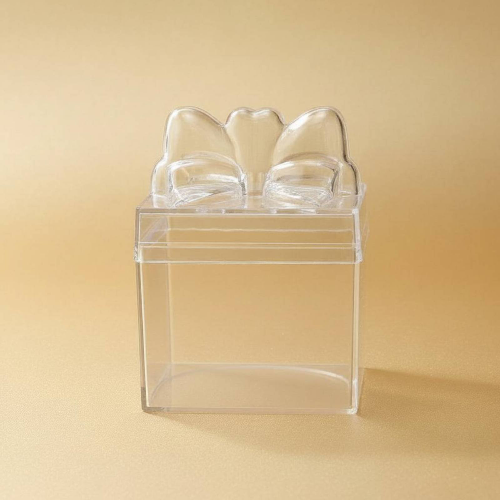 透明プラスチック製キャンディボックス、リボン付き多目的透明キ - Food Storage And Container のレビューと価格