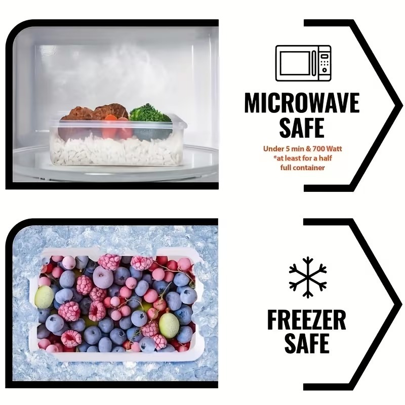 4個セット 透明食品保存容器 スナップ蓋付き、果物、野菜、パ - Food Storage Order のレビューと価格