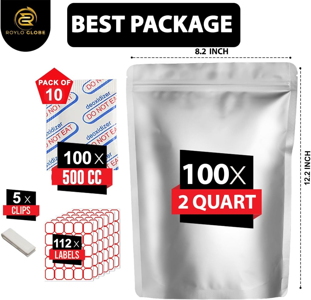 100個入り 2クォートマイラーバッグ（100個の500cc - Food Storage Long Term のレビューと価格