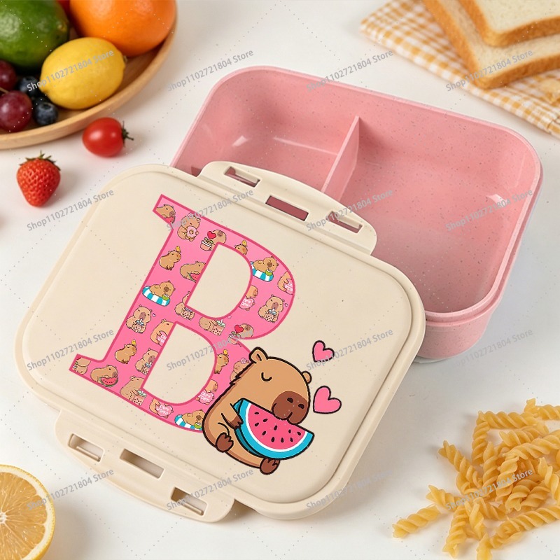 カピバラ大容量弁当箱 男の子 女の子向け アニメ漫画プリント - Food Storage Large Plastic Containers のレビューと価格