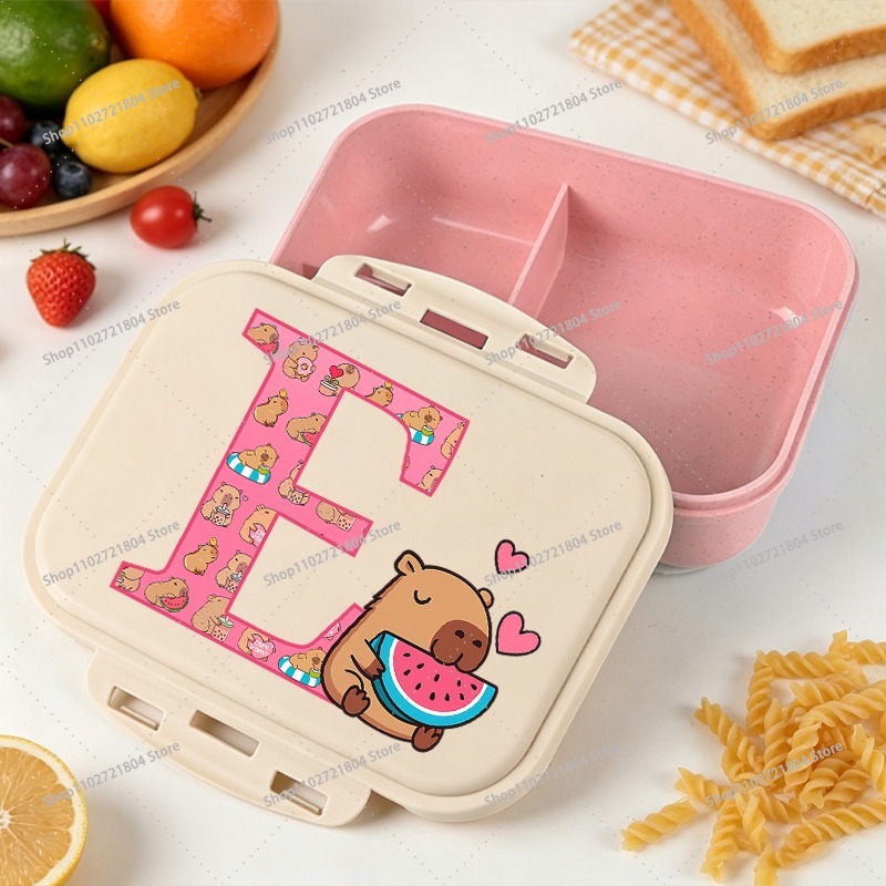 カピバラ大容量弁当箱 男の子 女の子向け アニメ漫画プリント - Food Storage Large Plastic Containers のレビューと価格